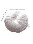 Atelier Del Sofa Vintage Fitilli - White Cojín de Peluche para Decoración del Hogar Suave y Cómodo 60x60x20 cm